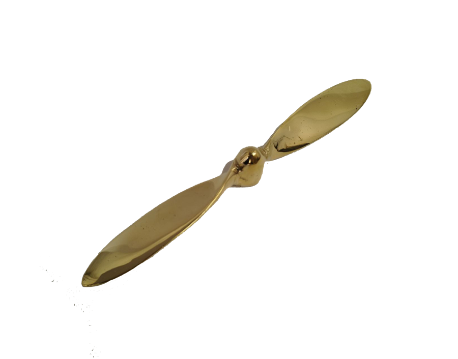 Abrecarta de bronce, tipo hélice